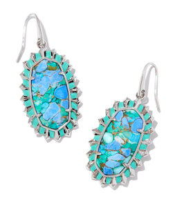 Kendra Scott Dani Color Burst Frame Drop Earring