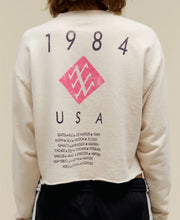 Load image into Gallery viewer, Duran Duran USA Tour 1984 Cropped Sweatshirt
