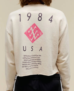 Duran Duran USA Tour 1984 Cropped Sweatshirt