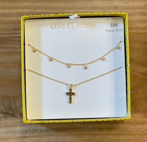 Kendra Scott Amelia Cross Necklace Gift Set