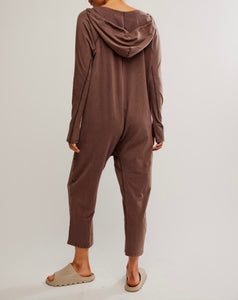 Hot Shot Long Sleeve Onesie in Dark Espresso