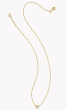 Load image into Gallery viewer, Kendra Scott Mini Ari Heart Gold Satellite Short Pendant Necklace in Rose Quartz
