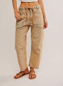 Moxie Pull On Barrel Jean in Cowboy