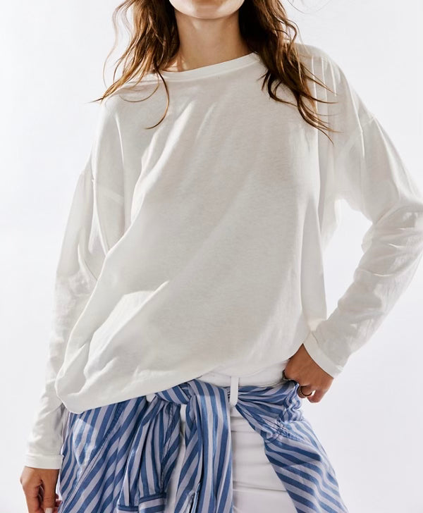 Nina Tee Long Sleeve in Ivory