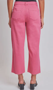 Cropped High-Rise Wide Leg Trouser Pant