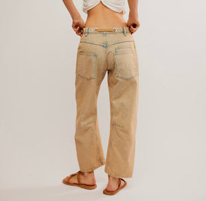 Moxie Pull On Barrel Jean in Cowboy