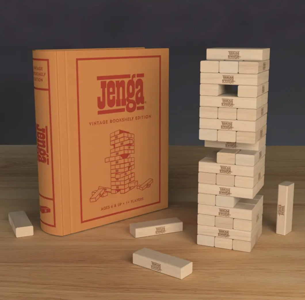 Jenga Vintage Bookshelf Edition