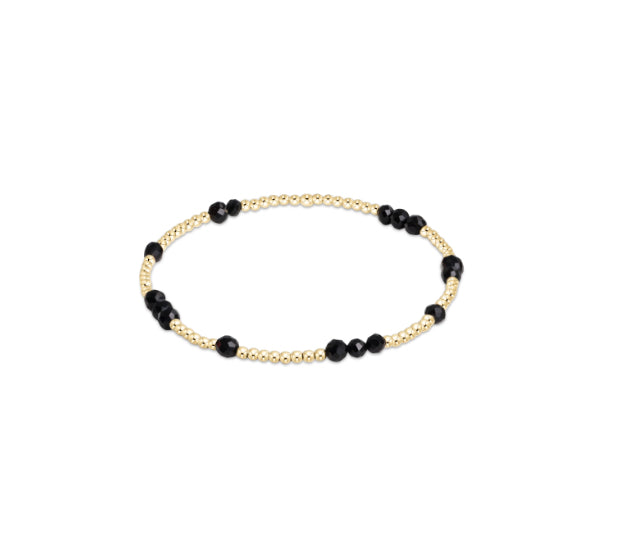 Hope Unwritten Gemstone Bracelet - Faceted Onyx