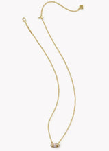 Load image into Gallery viewer, Kendra Scott Bailey Gold Pave Pendant Necklace in White Crystal
