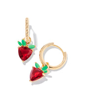 Load image into Gallery viewer, Kendra Scott Strawberry Huggie Earring
