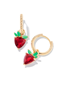 Kendra Scott Strawberry Huggie Earring