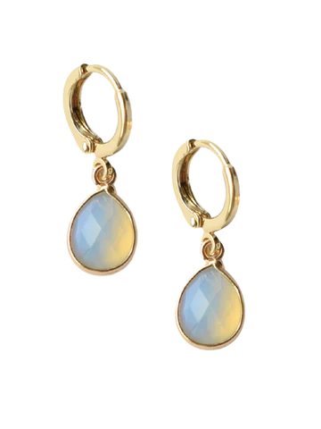 Opalite Huggie Hoop Earrings