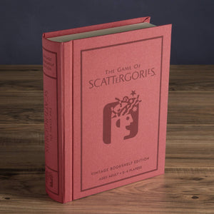 The Game of Scattergories Vintage Bookshelf Edition