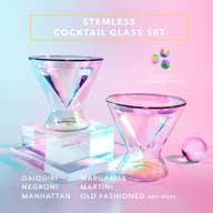 Stemless Martini Glasses