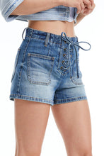 Load image into Gallery viewer, Maya High Rise Casual Denim Shorts
