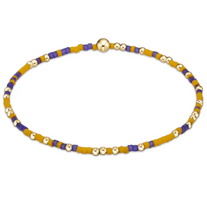 Gameday Hope Unwritten Bracelet - Deep Purple & Golden Yellow