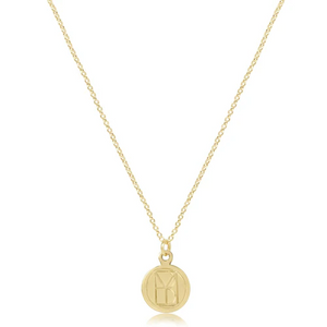 16” Be You Small Gold Disc Neckalce