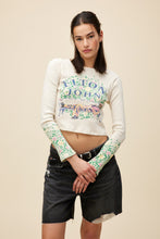 Load image into Gallery viewer, Elton John Floral Pointelle Long Sleeve Tee
