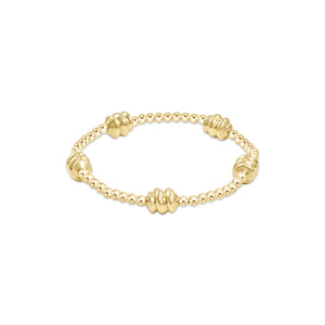 Admire Gold 3mm Gold Bead Bracelet