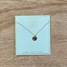 Load image into Gallery viewer, 16” Initial Respect Small Gold Disc Necklace
