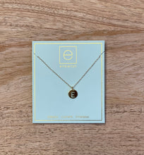 Load image into Gallery viewer, 16” Initial Respect Small Gold Disc Necklace
