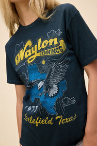 Waylon Jennings Littlefield Texas Weekend Tee