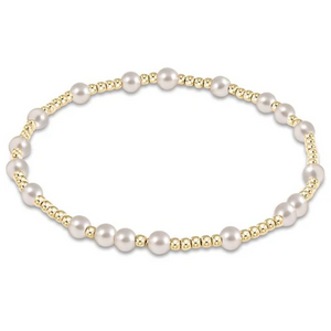 Hope Unwritten 3mm Bracelet with Pearl - Extends