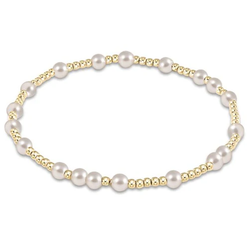 Hope Unwritten 4mm Bracelet with Pearl - Extends