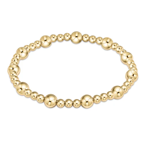 Classic Sincerity Pattern 5mm Bracelet in Gold - Extends