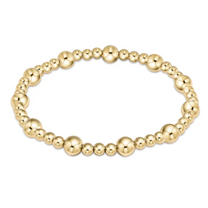 Classic Sincerity Pattern 4mm Bracelet in Gold - Extends