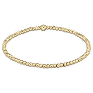 Classic Gold 2.5mm Bead Bracelet - Extends