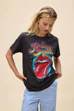 Load image into Gallery viewer, Rolling Stones 1972 Tour Boyfriend Tee in Vintage Black
