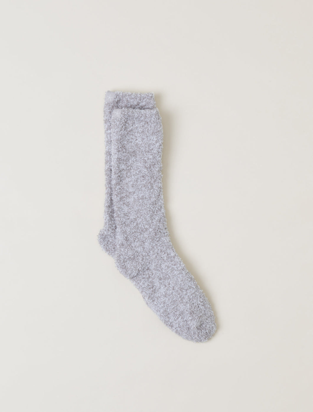 Cozy Chic Heathered Socks in Oyster-White